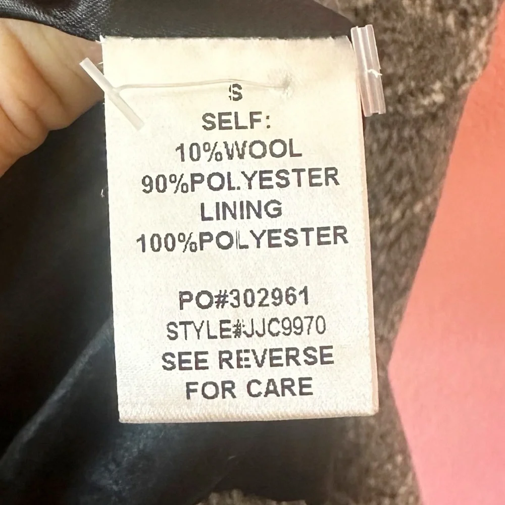 Promesa Plaid Houndstooth Vici Blazer Jacket Wool Small - Picture 5 of 6